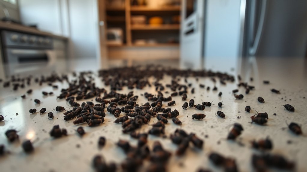 locate cockroach frass sources