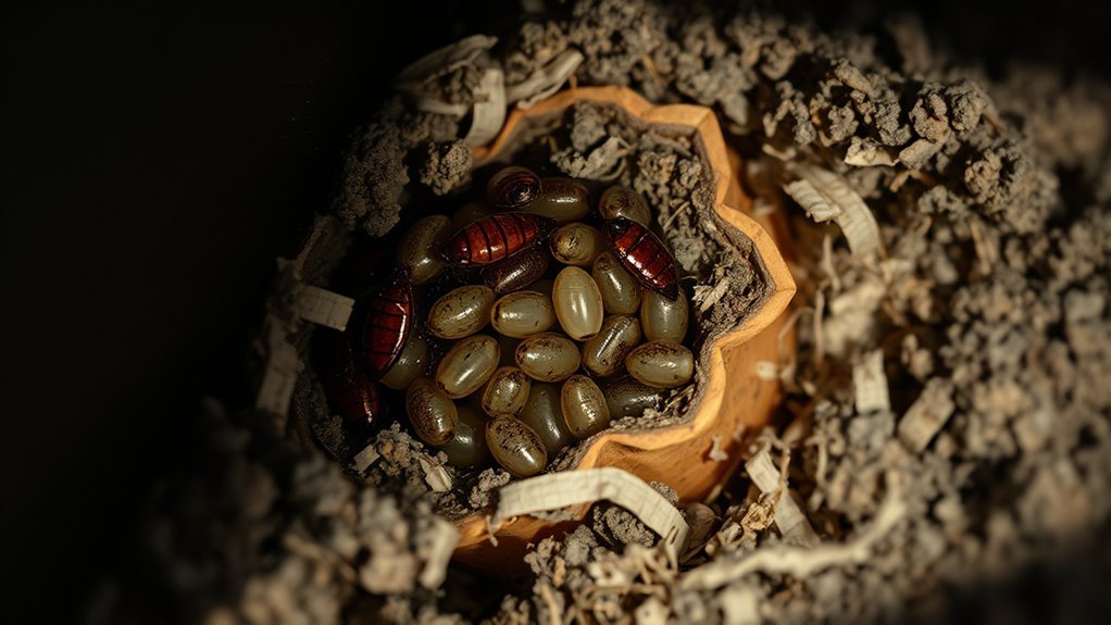 messy clustered roach habitat