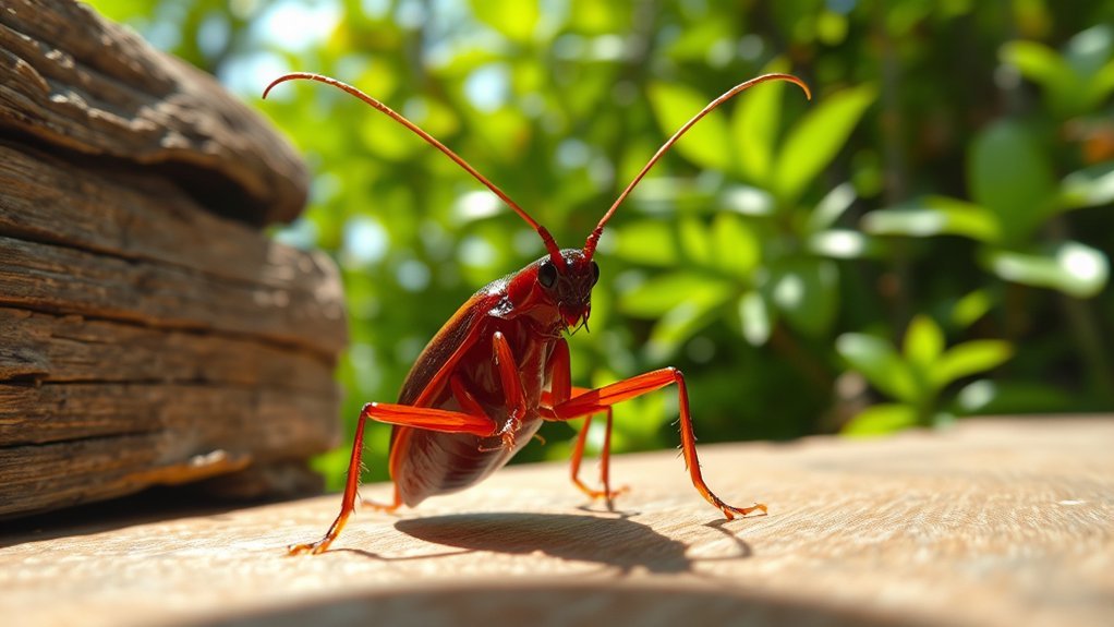outdoor moisture seeking cockroach