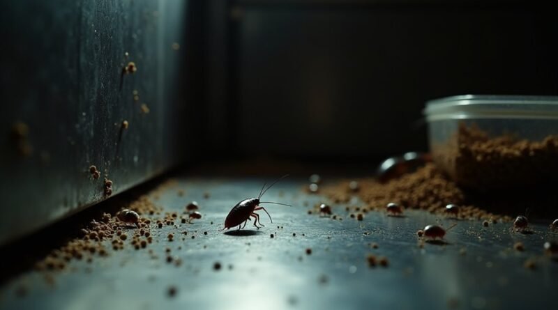 signs of cockroach infestation