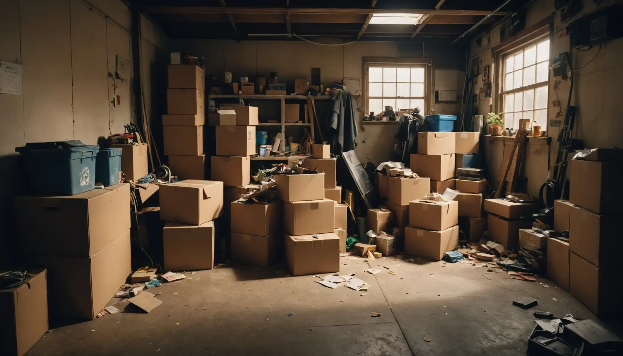 cluttered storage attracting cockroaches indoors