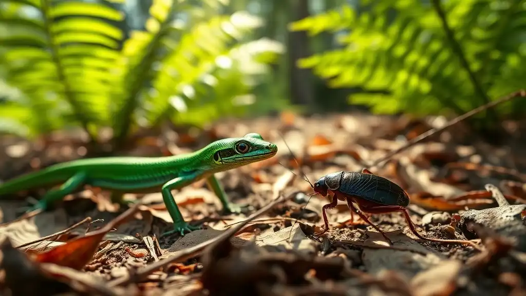 Florida_woods_cockroach_natural_predator_lizard_sk_0001