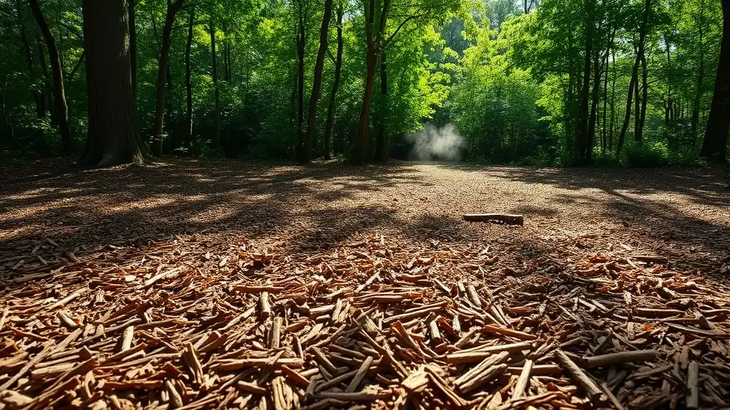 Mulch_bed_clearing_foundation_Florida_woods_cockro_0001