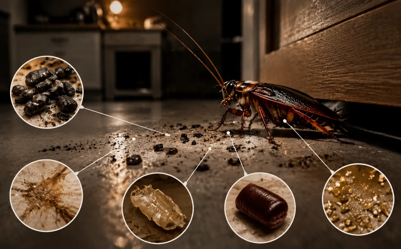 What cockroaches are leaving behind each night