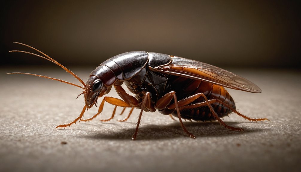 cockroaches fast not flying