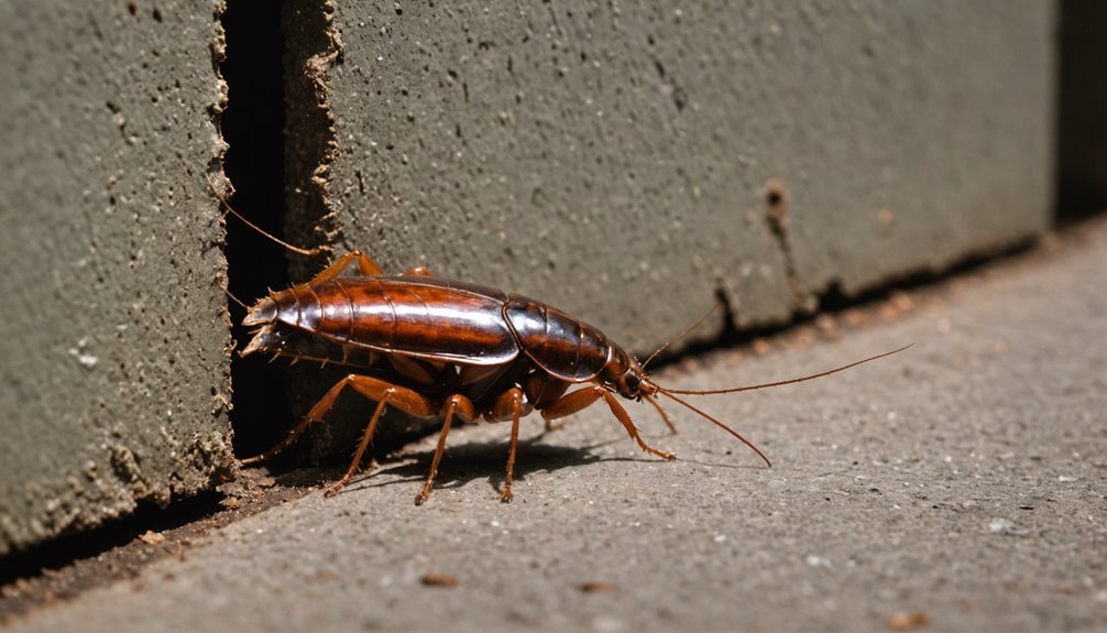 cockroaches use concealed corridors