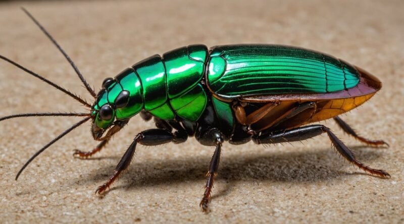 green cuban cockroach species