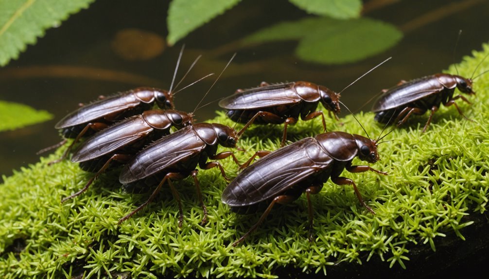 water loving cockroach species
