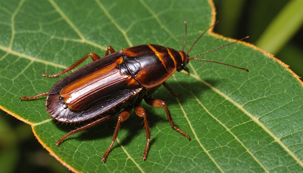 yellow markings identify cockroaches