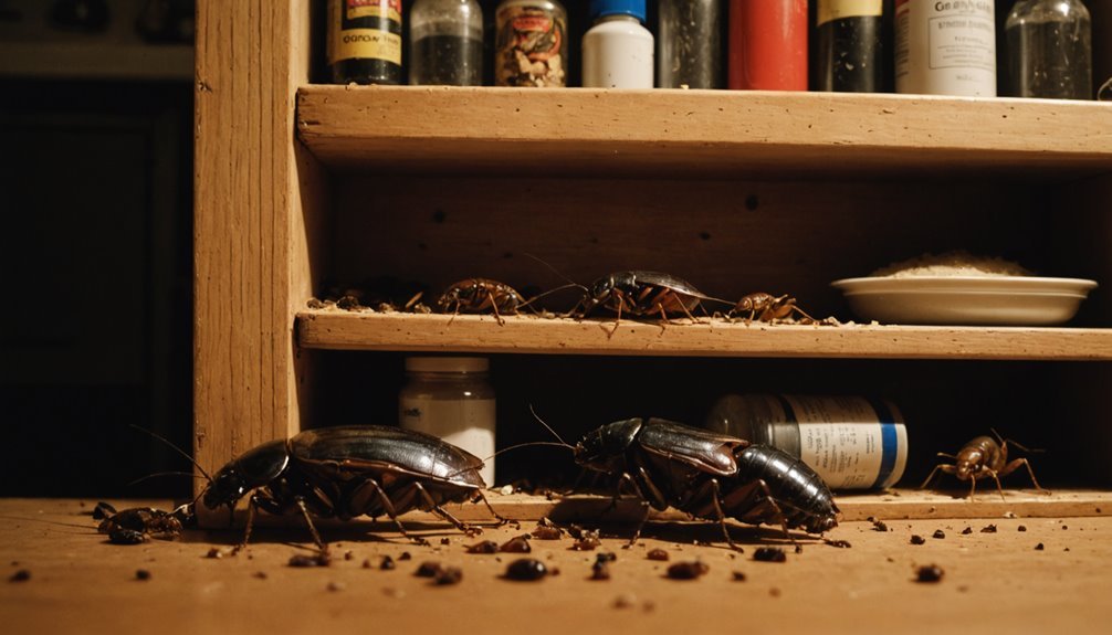 clean cabinets after infestation