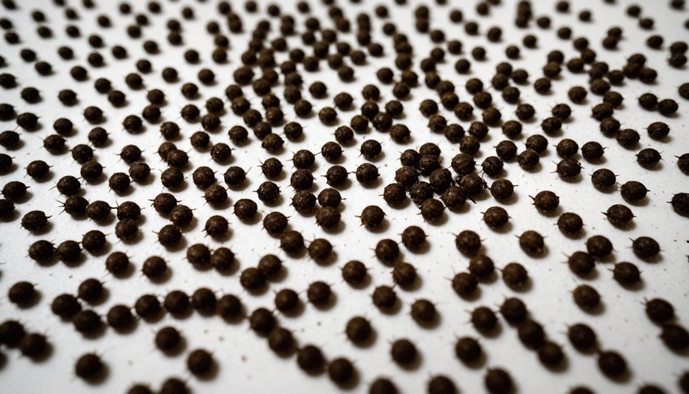 cockroach droppings size and appearance