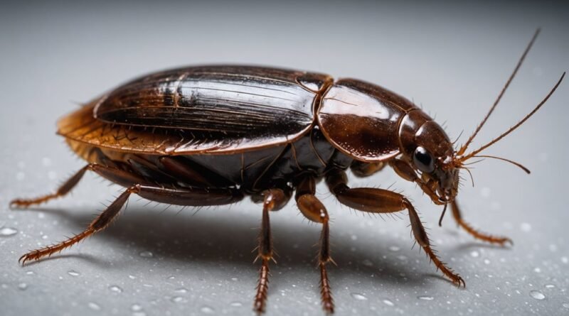 cockroaches carry bacteria via feet