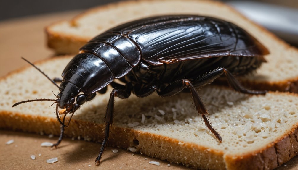 cockroaches contaminate food surfaces