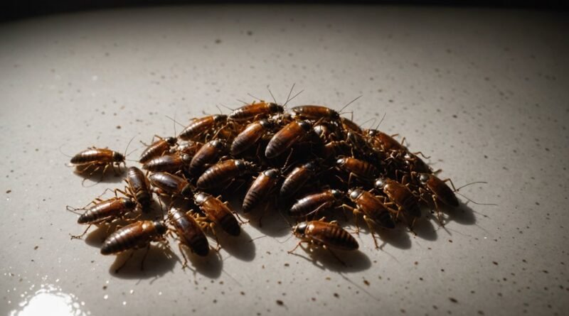 cockroaches hiding behind fridge