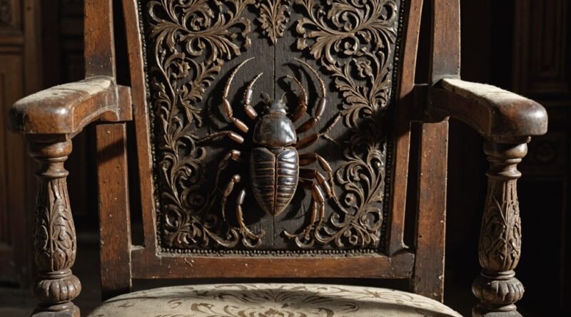 cockroaches infesting furniture spaces