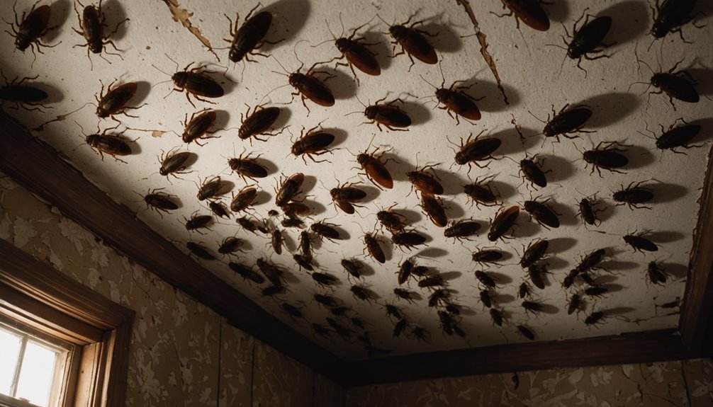 cockroaches invade through openings