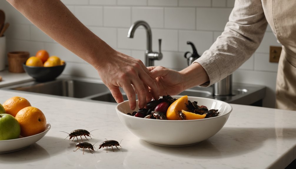 dispose of contaminated food