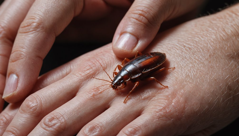 rare cockroach bite precautions