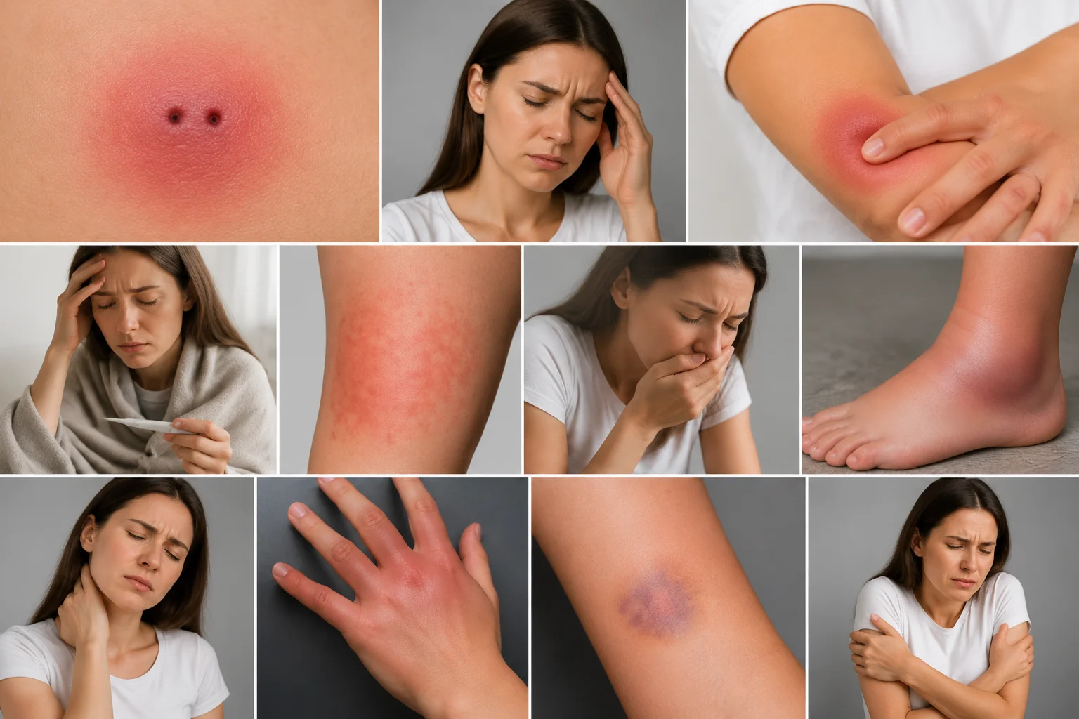 spider bites symptoms
