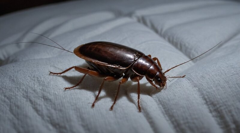 cockroach on bed meaning