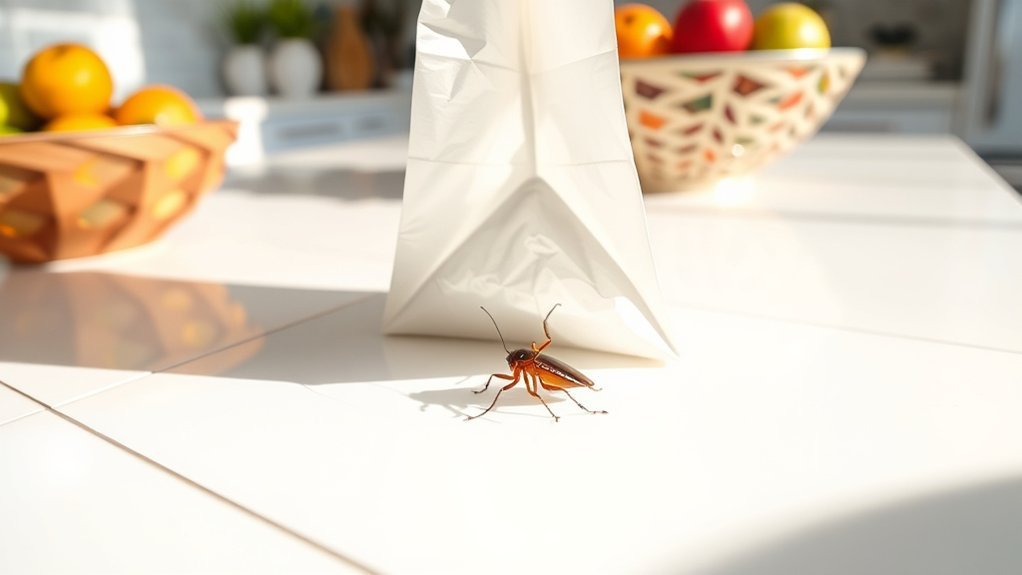 cockroaches hitchhike on items