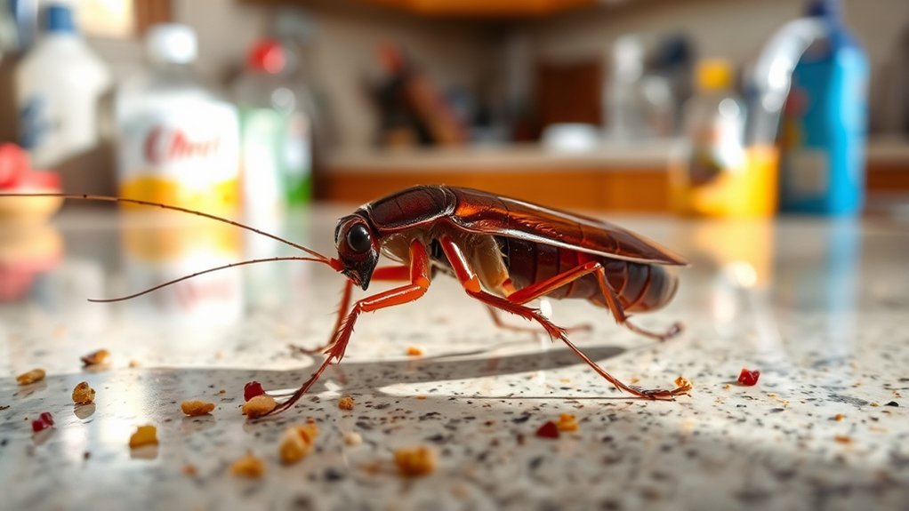 cockroaches spread harmful contaminants