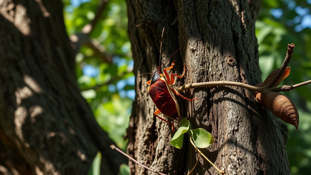 eliminate outdoor tree roaches
