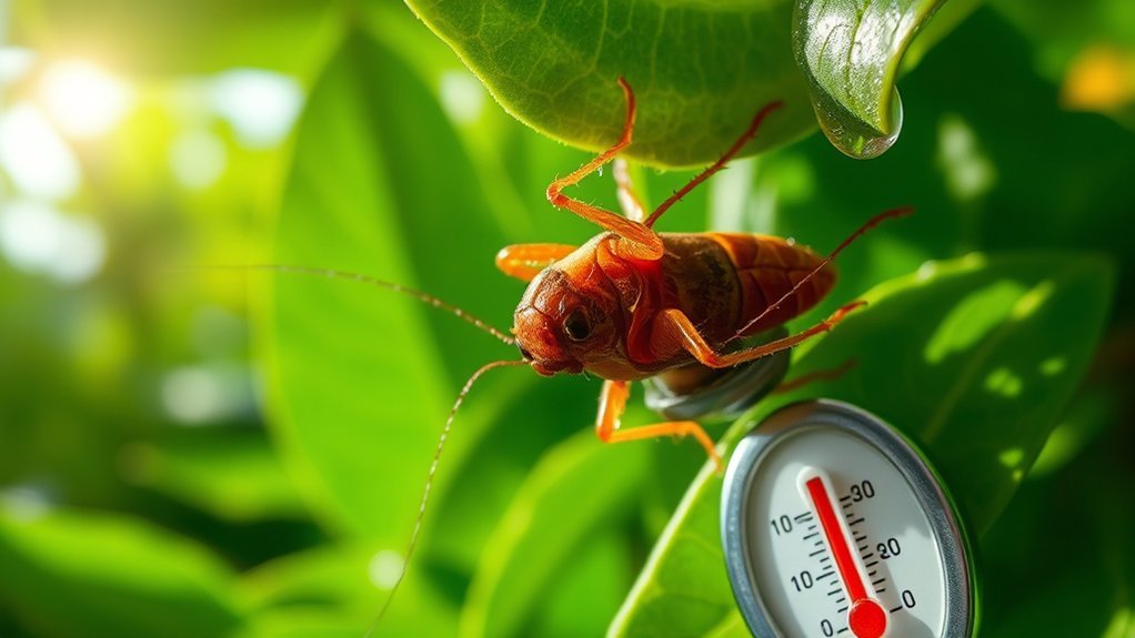humidity prolongs cockroach survival