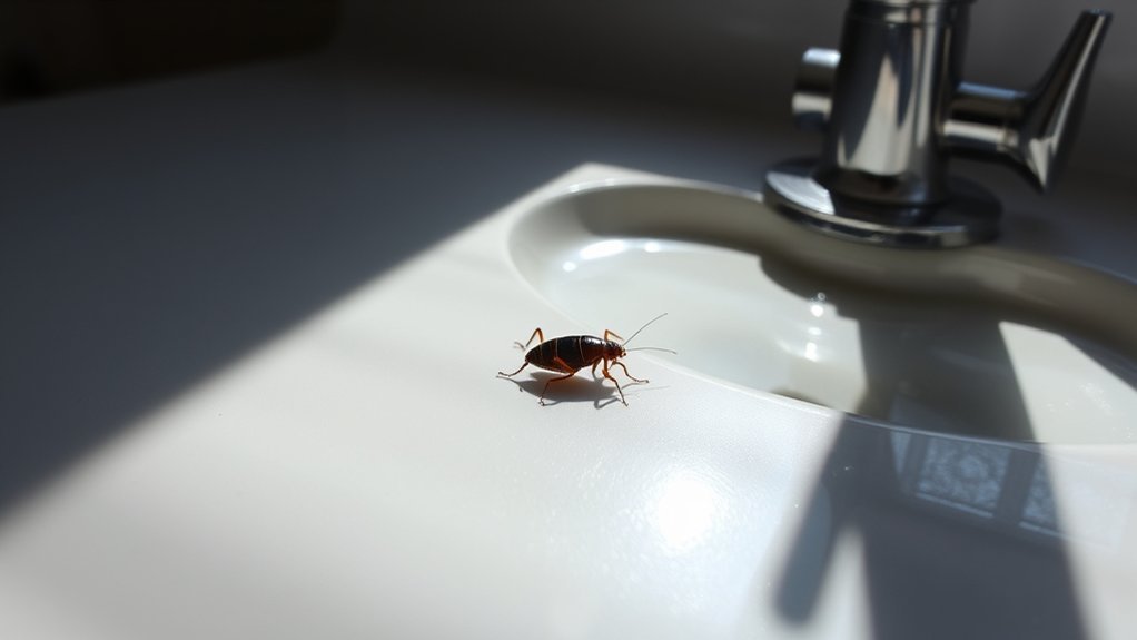 moisture attracts cockroaches more