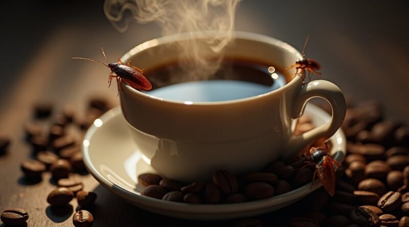 cockroaches and coffee myth