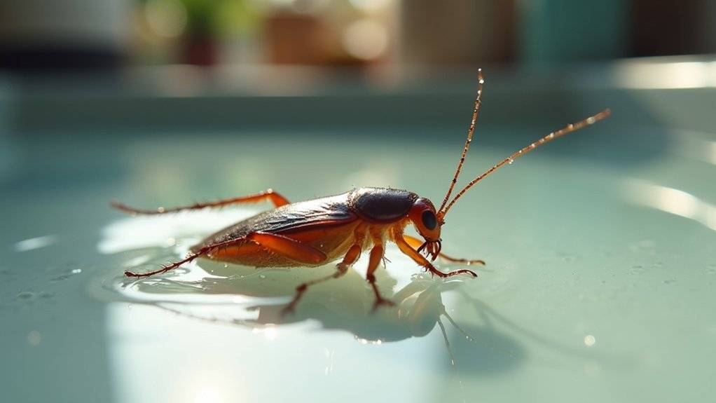 drowning roaches is ineffective
