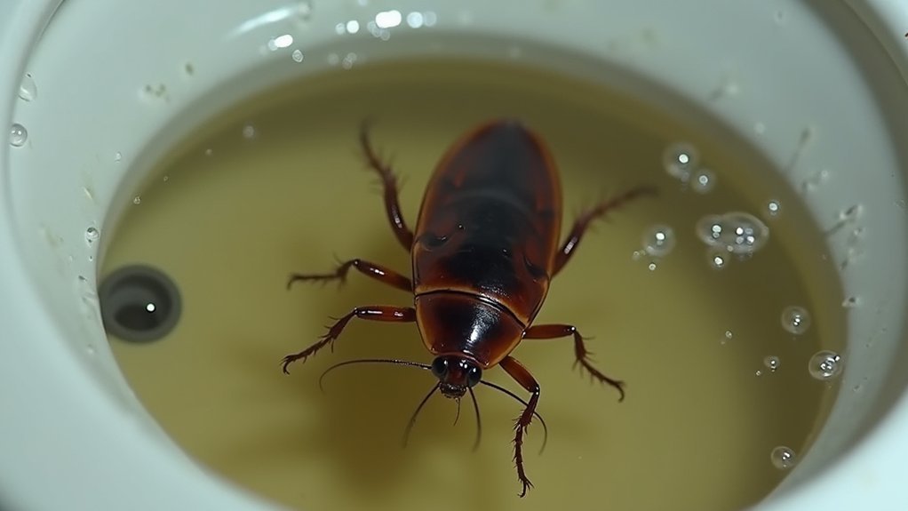 roaches enter through drains
