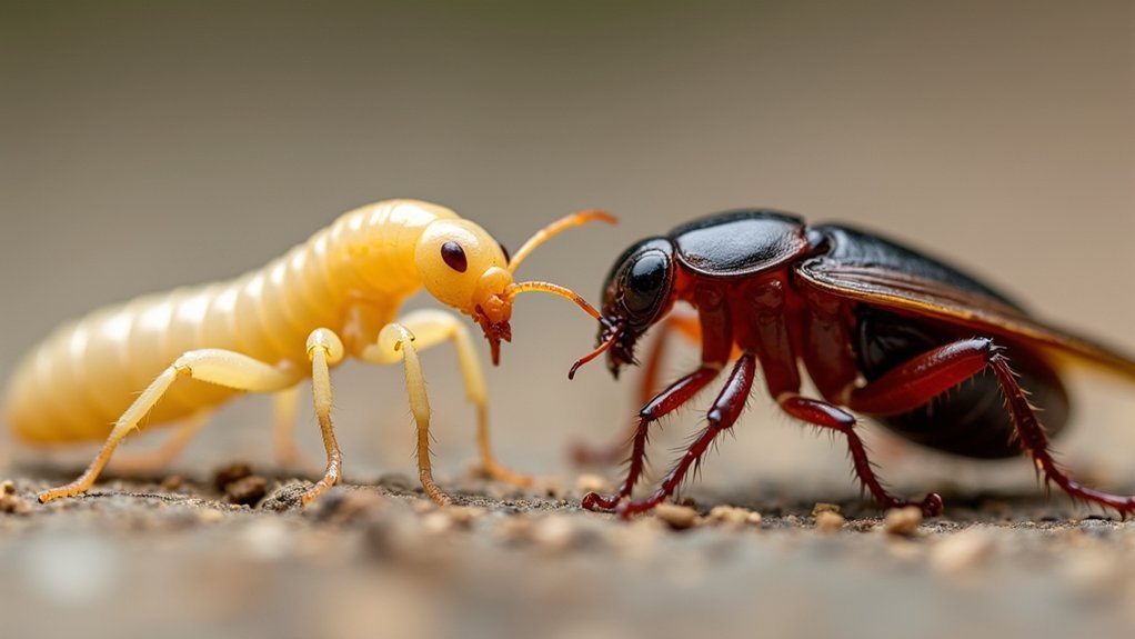 termites vs roaches differences