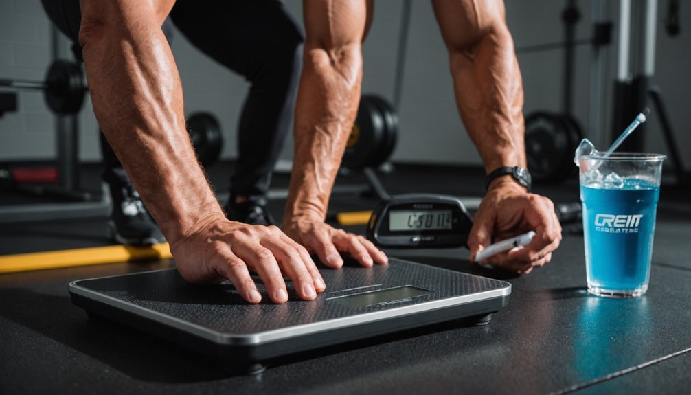 water weight precedes muscle